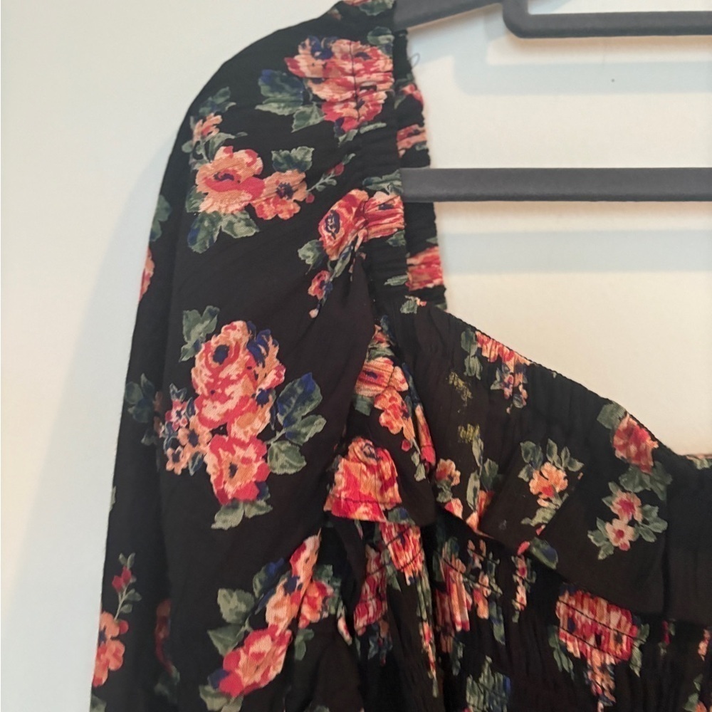 Romantic Cottagecore Feminine Floral Coquette Style Baby Doll Top Size 3X - Picture 7 of 13